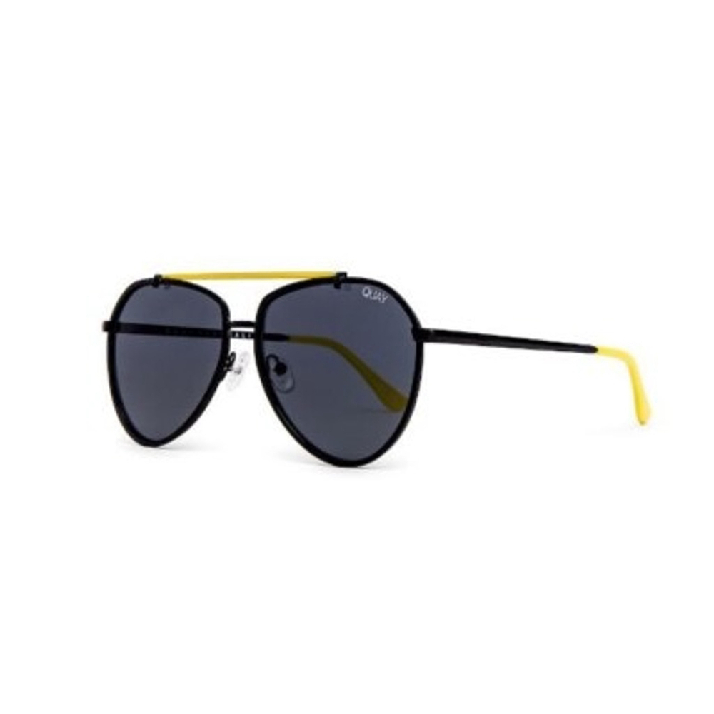 RARE Authentic QUAY Australia Dirty Habit Sunglasses | Black Yellow Frame - Picture 5 of 7